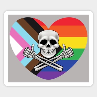 Diversity Love Skeleton Heart Magnet